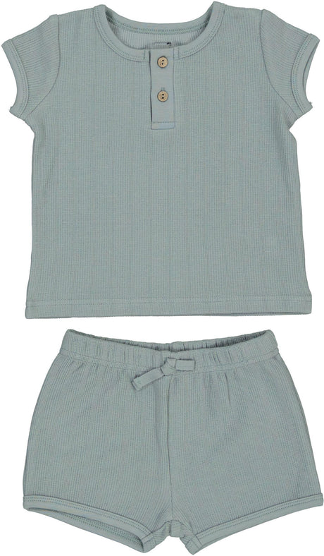 2 Squares Boys Girls Textured Baby Outfit - SB4CP5078E