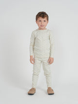 Whipped Cocoa Boys Girls Striped Hearts/Stars Cotton Pajamas - SB6CY2859E