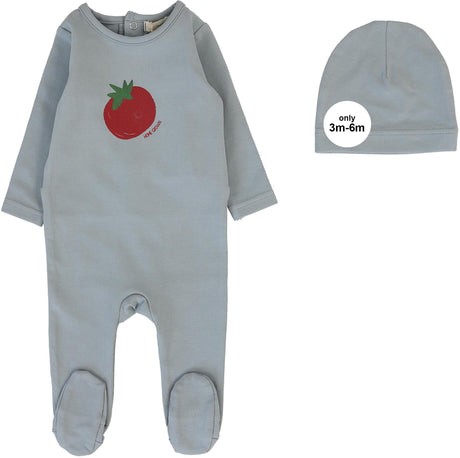 Analogie by Lil Legs Lil People Collection Baby Boys Tomato Cotton Footie - LPTFS