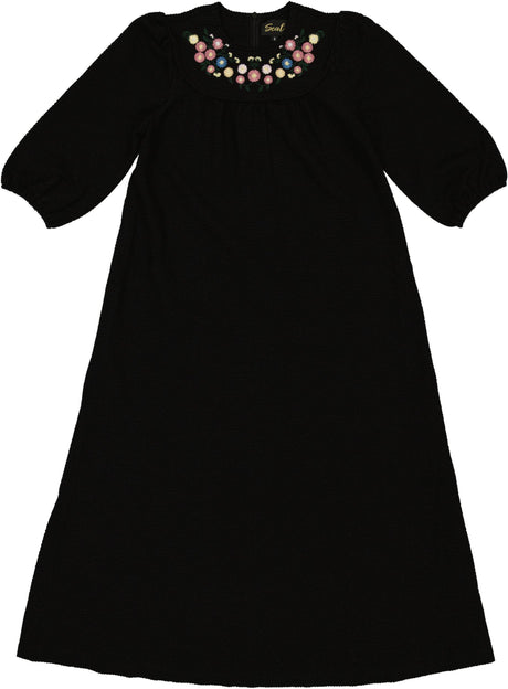 Seal Girls Seersucker Embroidered Robe - SB6CY2902D