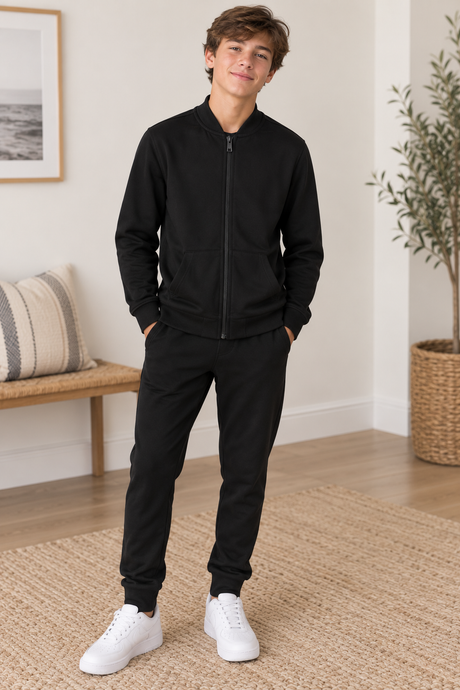 Memoi Boys Fur Lined Sweatshirt - MBJ-006