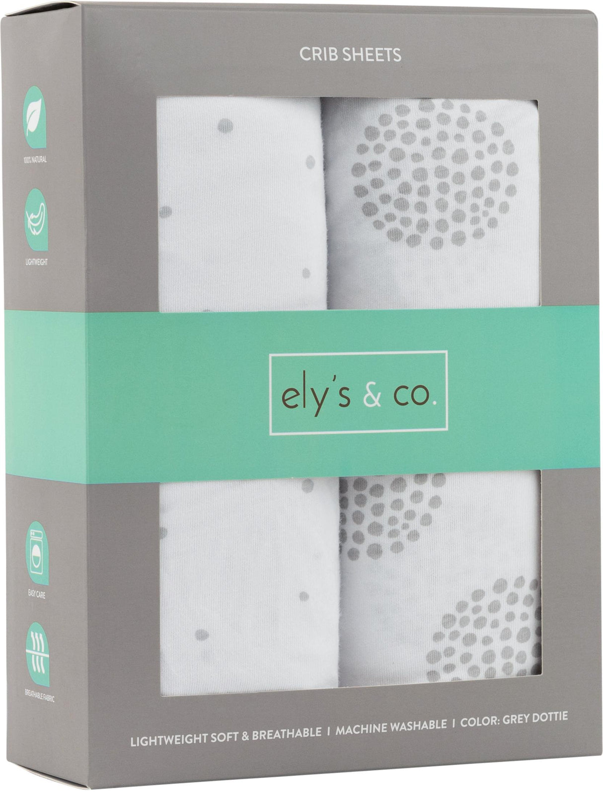 Ely's & Co Circle Pattern Crib Sheet 2 Pack