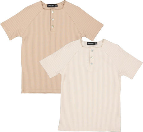 Space Gray Boys Bubble Rib Short Sleeve Shirt - SB3CY2063BS