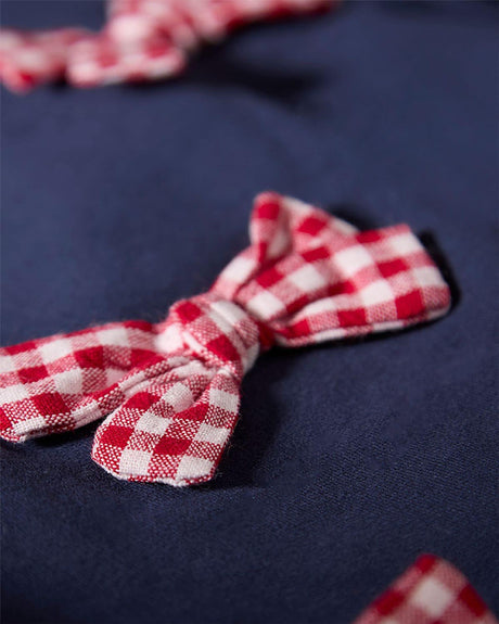 MiniMoi by Memoi Baby Girls Gingham Bows Outfit - INP10584