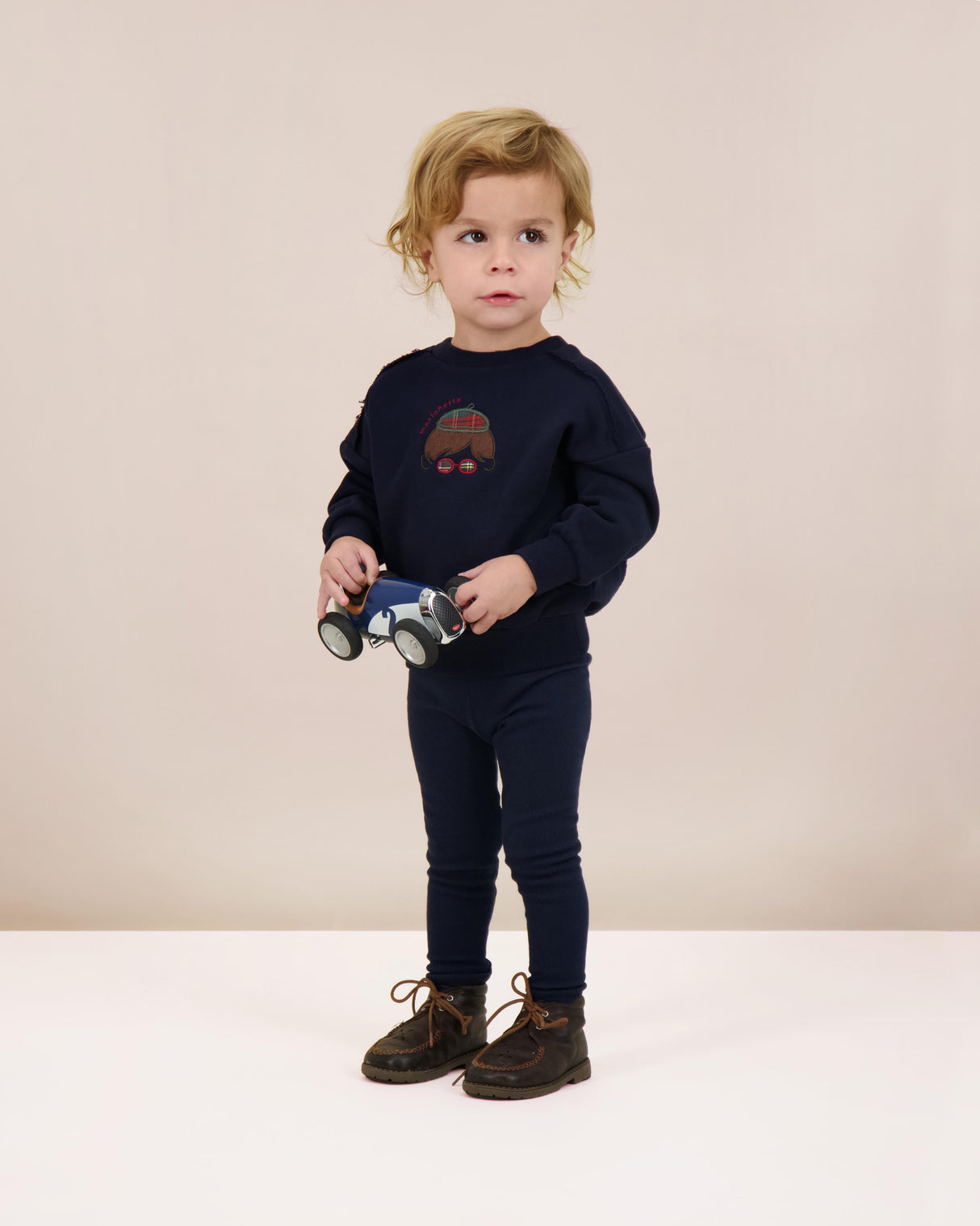 Analogie by Lil Legs Plaid Collection Boys Detail Sweatshirt - PDBS