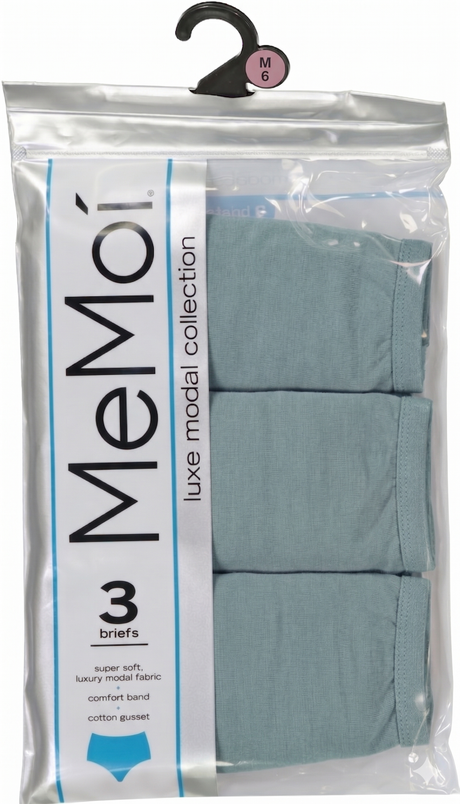 Memoi Womens Modal Briefs Underwear 3 Pack - MU-1053
