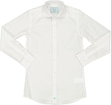 T.O. Collection Boys Green Label White Long Sleeve Dress Shirt