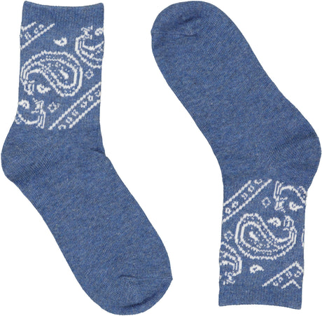 Zubii Bandana Paisley Ankle Socks - 825