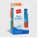 Hanes Toddler Boys Pure Comfort Briefs 10 Pack - TBPUBR