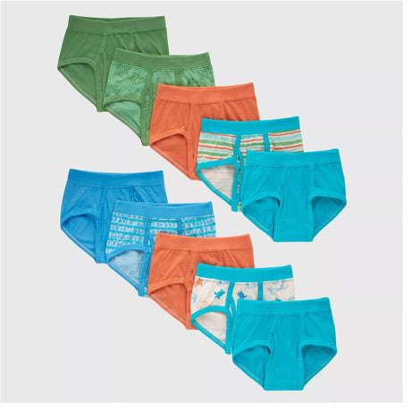 Hanes Toddler Boys Pure Comfort Briefs 10 Pack - TBPUBR