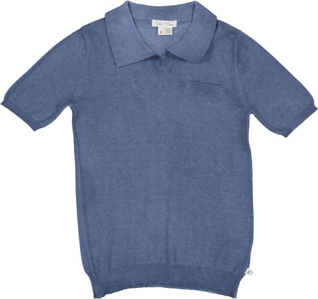 Elle & Boo Boys Knit Short Sleeve Sweater - SB4CP5048T