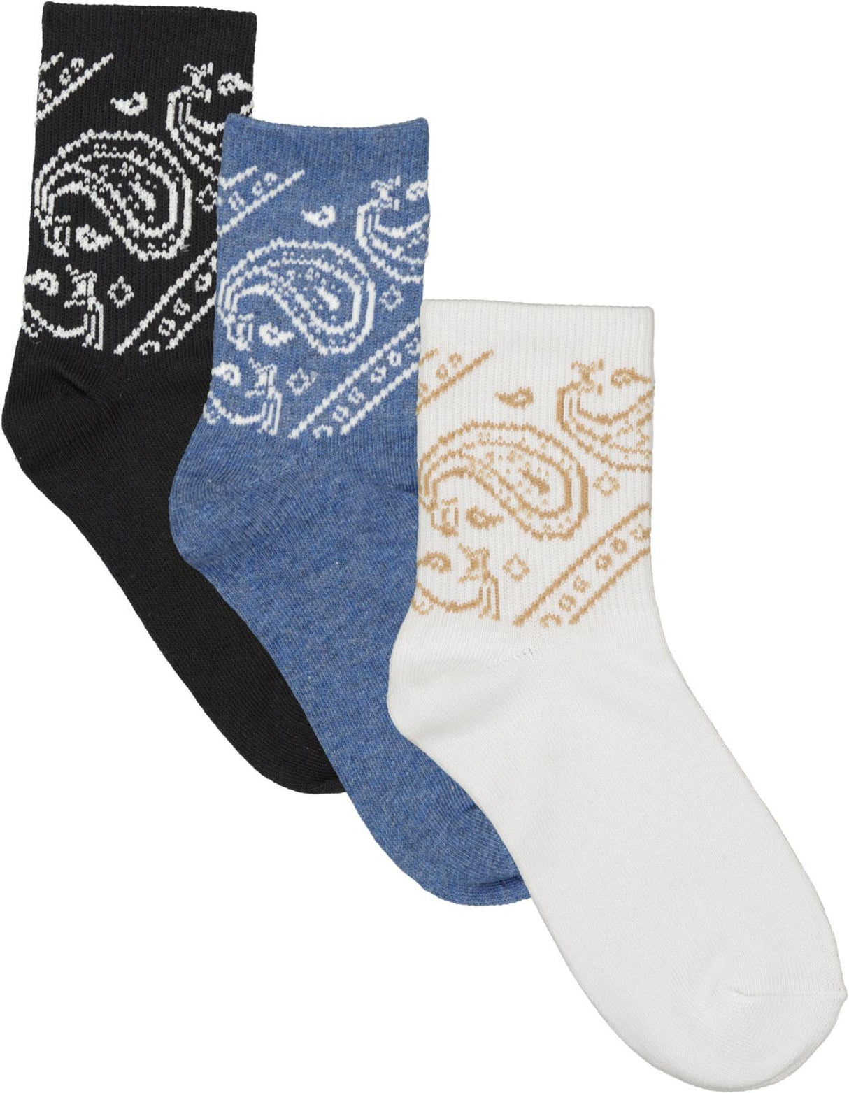 Zubii Bandana Paisley Ankle Socks - 825