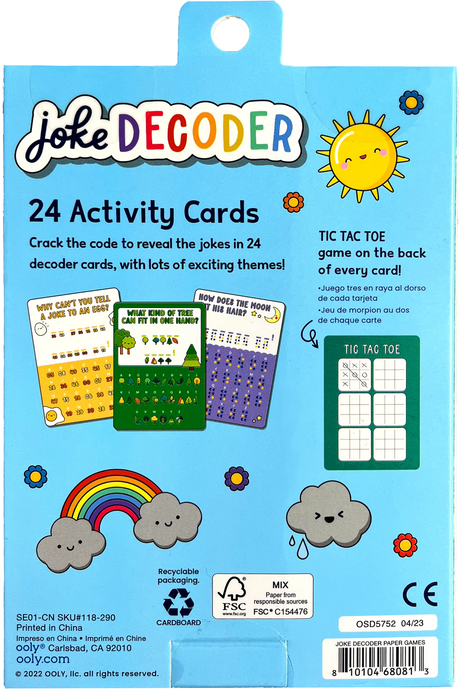 ooly Joke Decoder 24 Card Activity Book - 118-290