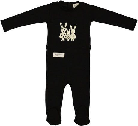 Crew Lounge Baby Boys Girls Cotton Bunny Footie - SG3107