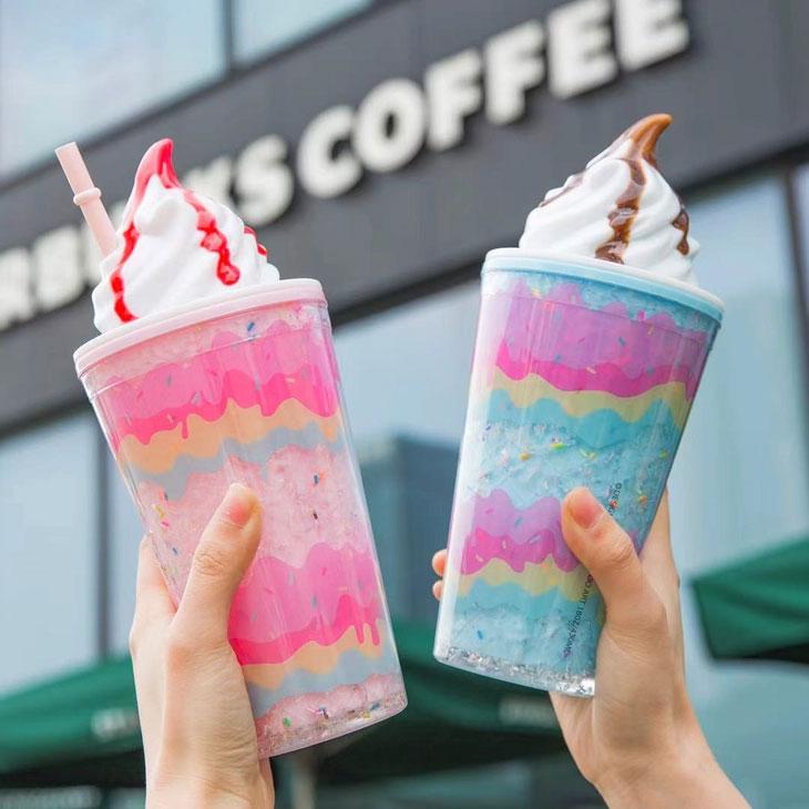 Bewaltz Layered Soft Serve Ice Cream 16 oz Tumbler - 4433-4440