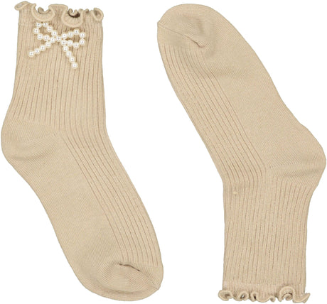 Zubii Girls Pearl Bow Ankle Socks - 735