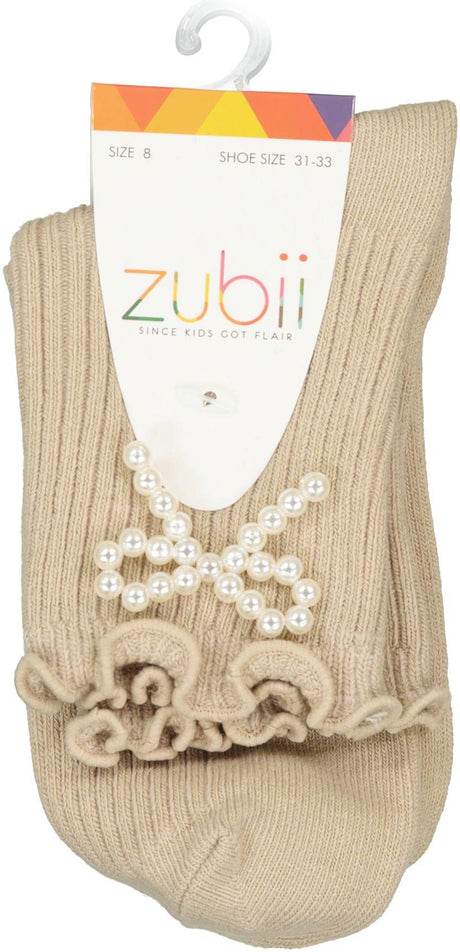 Zubii Girls Pearl Bow Ankle Socks - 735