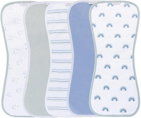 Ely's & Co Reversible Hourglass Burp Cloth 5 Pack