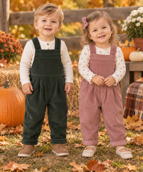 Bonjoy Boys Girls Corduroy Overall - TW26012O