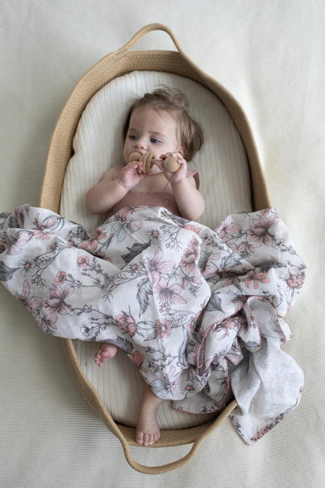 Little Threads Baby Girls Muslin Blanket - Dreamy Floral