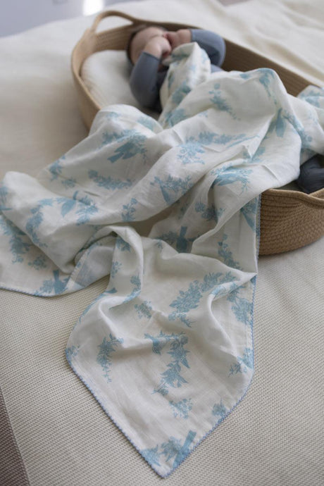 Little Threads Baby Boys Muslin Blanket - Little Bird