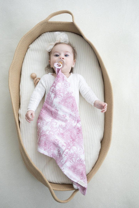 Little Threads Baby Boys Girls Muslin Lovey - Jungle Toile