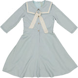 Charlotte & George Girls Woven Sailor Dress - SB6CP7387D