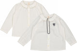 Analogie by Lil Legs Signature Collection Toddler Boys Long Sleeve Logo Dress Shirt - AF26T714