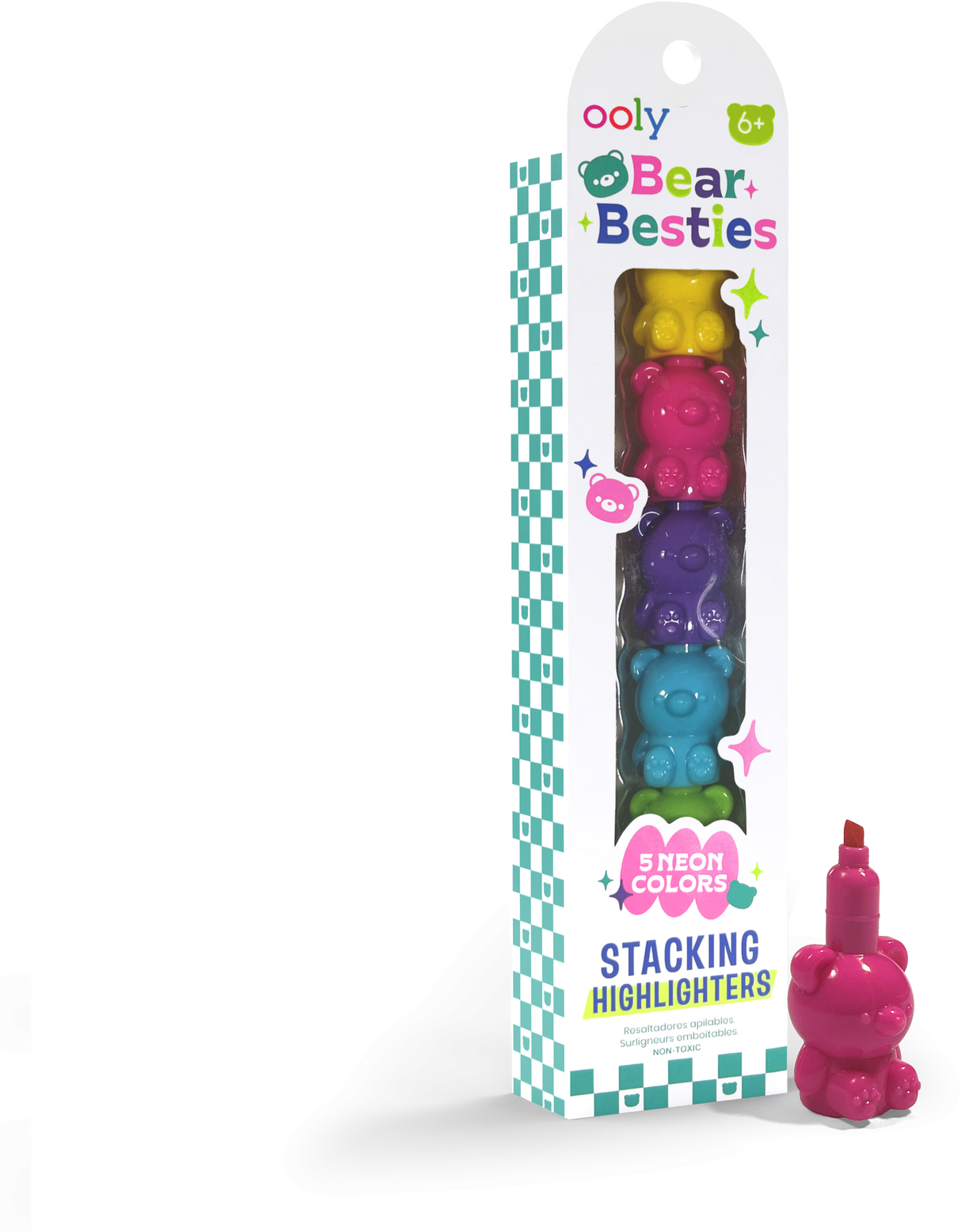 ooly Bear Besties Stacking Highlighters  - 130-128
