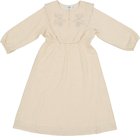 Jolie Capri Girls Embroidered Bib Dress - SB6CY2899D