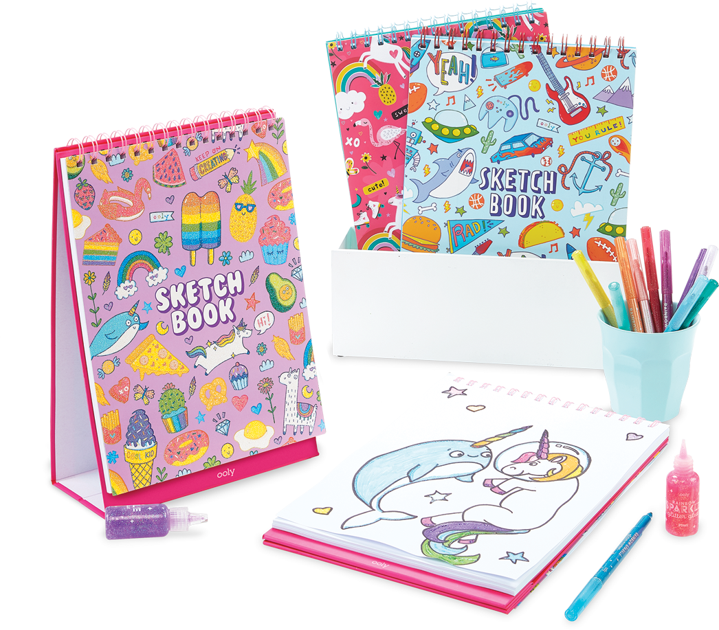 ooly Cute Doodle World Standing Sketch Notebook - 118-215