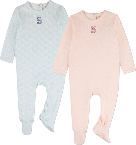 MiniMoi by Memoi Baby Boys Girls Bear Cotton Footie - IAA10486