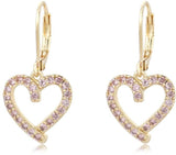 Tiny Gem Girls Curved Heart Earring - TG5031