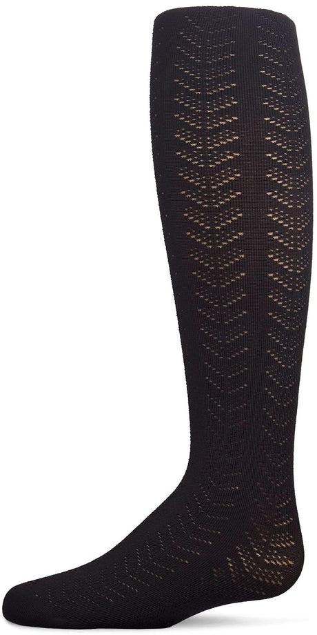 Memoi Girls Multi Chevron Luxe Cotton Tights - MKF-4094
