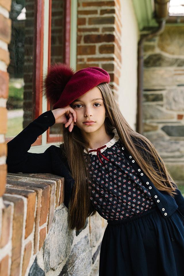 Analogie by Lil Legs Home Garden Collection Girls Lace Trim Collared Blouse - AF26T726