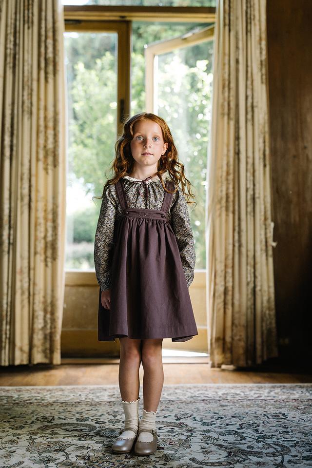 Analogie by Lil Legs Home Garden Collection Girls Lace Trim Collared Blouse - AF26T726