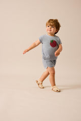 Analogie by Lil Legs Lil People Collection Baby Boys Tomato Outfit Set - LPTST