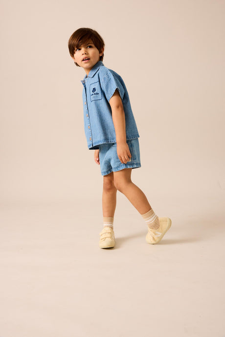 Analogie by Lil Legs Denim City Collection Boys Short Sleeve Shirt - DCSH
