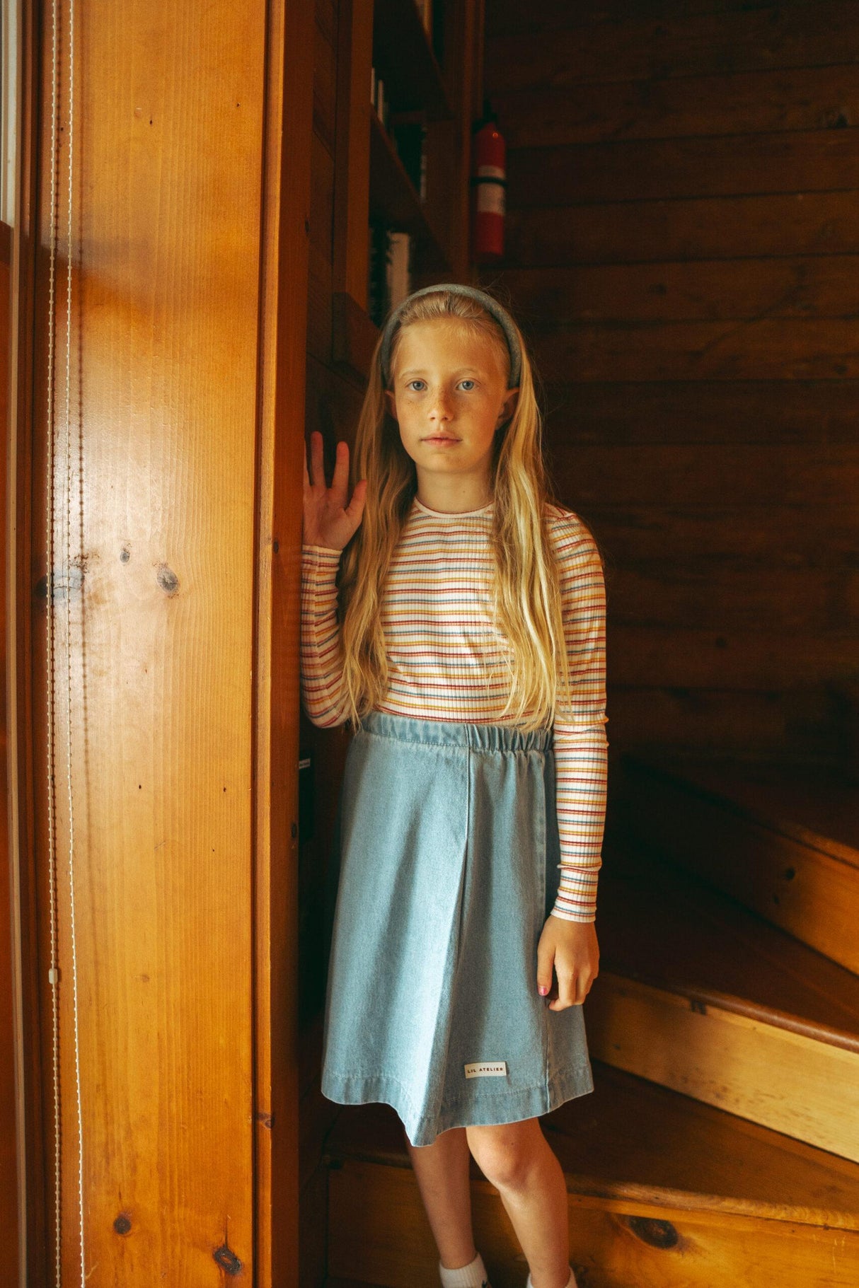 Analogie by Lil Legs Denim City Collection Girls Overlay Skirt - DCOSK