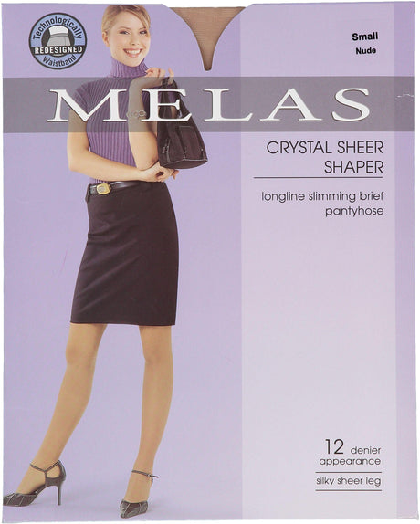 Melas Womens Sheer Shaper 12 Denier Pantyhose - AS-611