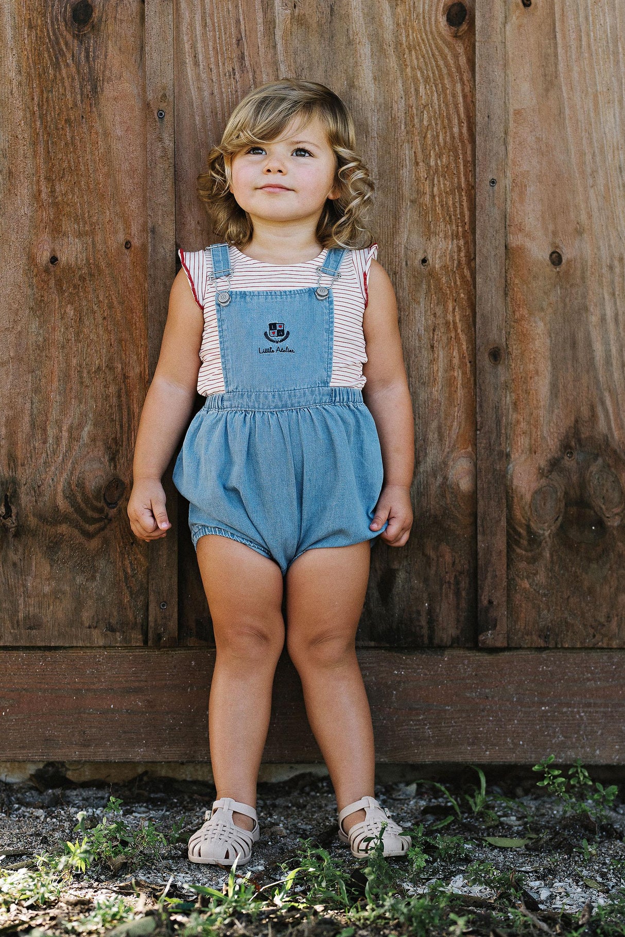 Analogie by Lil Legs Denim City Collection Baby Girls Romper - DCGR