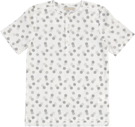 N° 18 Kids Boys Dot Print Short Sleeve Dress Shirt - SB2CY1672