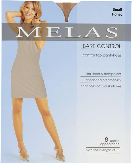 Melas Womens Bare Contol 8 Denier Pantyhose - AS-614