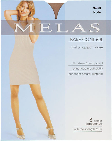 Melas Womens Bare Contol 8 Denier Pantyhose - AS-614