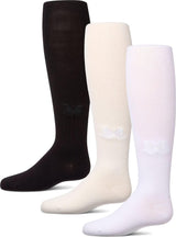 Memoi Girls Luxe Shine Bow Cotton Tights - MKF-4135