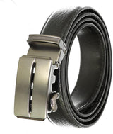 Mio Marino Boys Black Leather Adjustable Ratchet Track Belt - BRB001-5617-BK