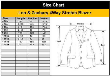 Leo & Zachary Boys Blazer - BLZS-504/508