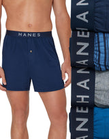 Hanes Mens TAGLESS® Knit Boxers Underwear 4 Pack - 709KB4