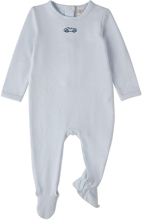 MiniMoi by Memoi Baby Boys Racecar Cotton Footie - IAA10003