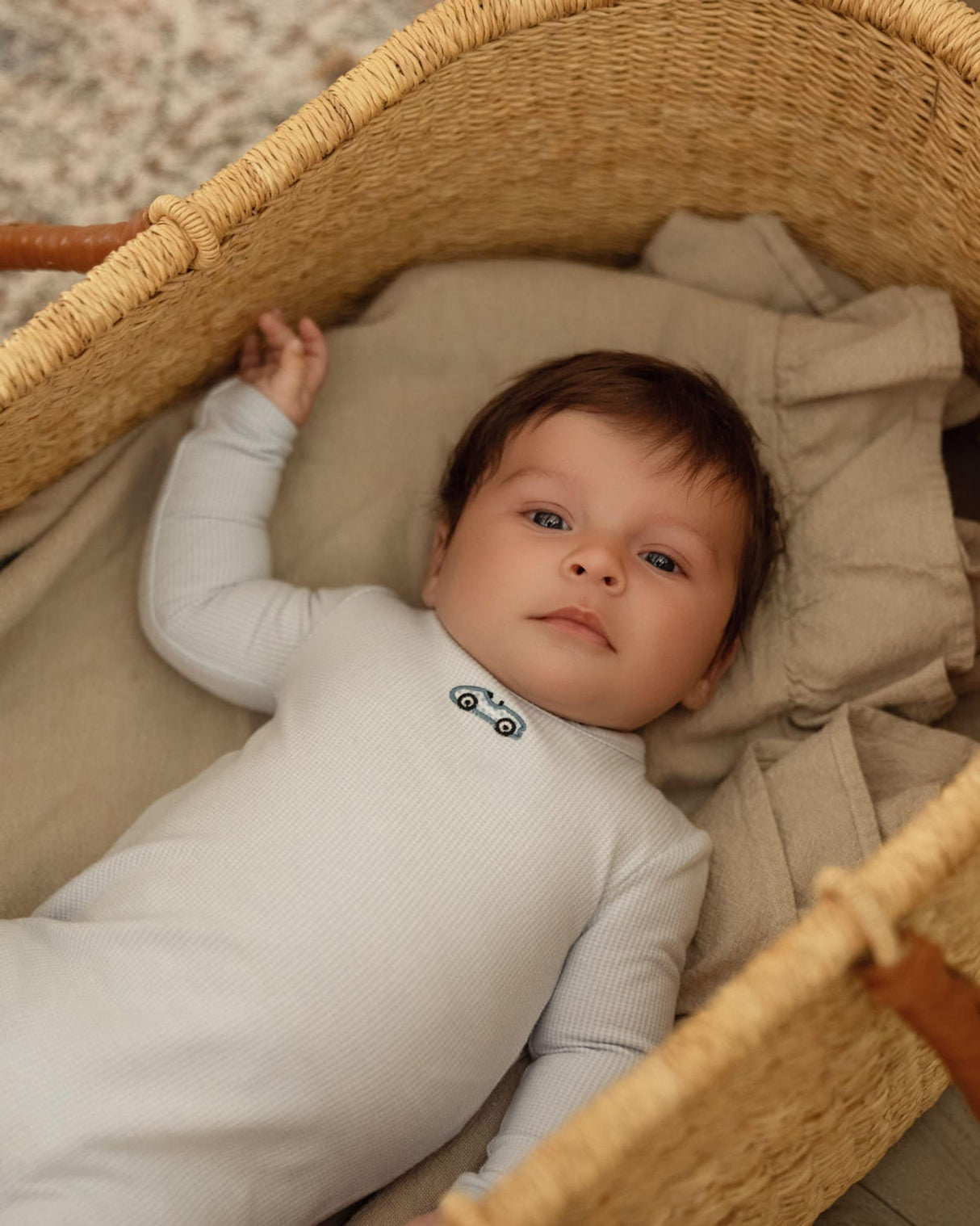 MiniMoi by Memoi Baby Boys Racecar Cotton Footie - IAA10003